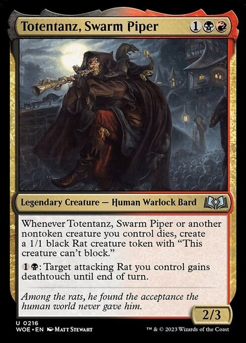 Totentanz, Swarm Piper ~ Wilds of Eldraine [ NM ] [ Magic MTG ]