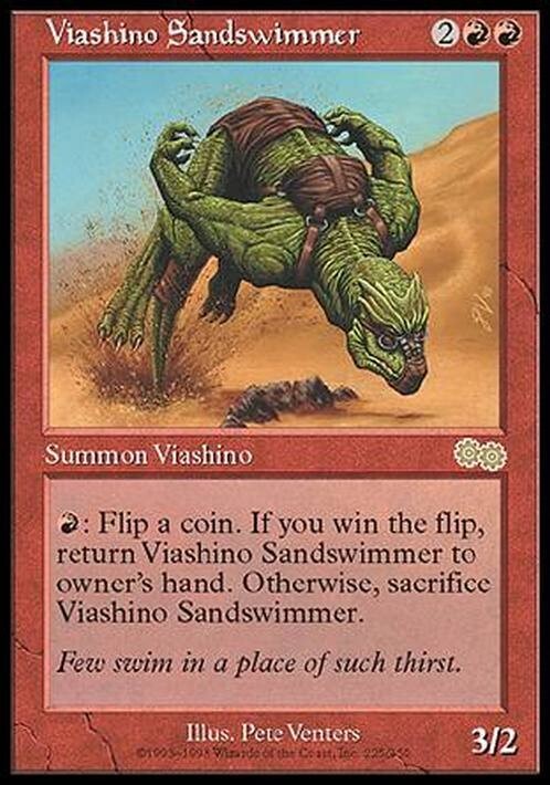 Viashino Sandswimmer ~ Urza's Saga [ EX ] [ Magic MTG ]
