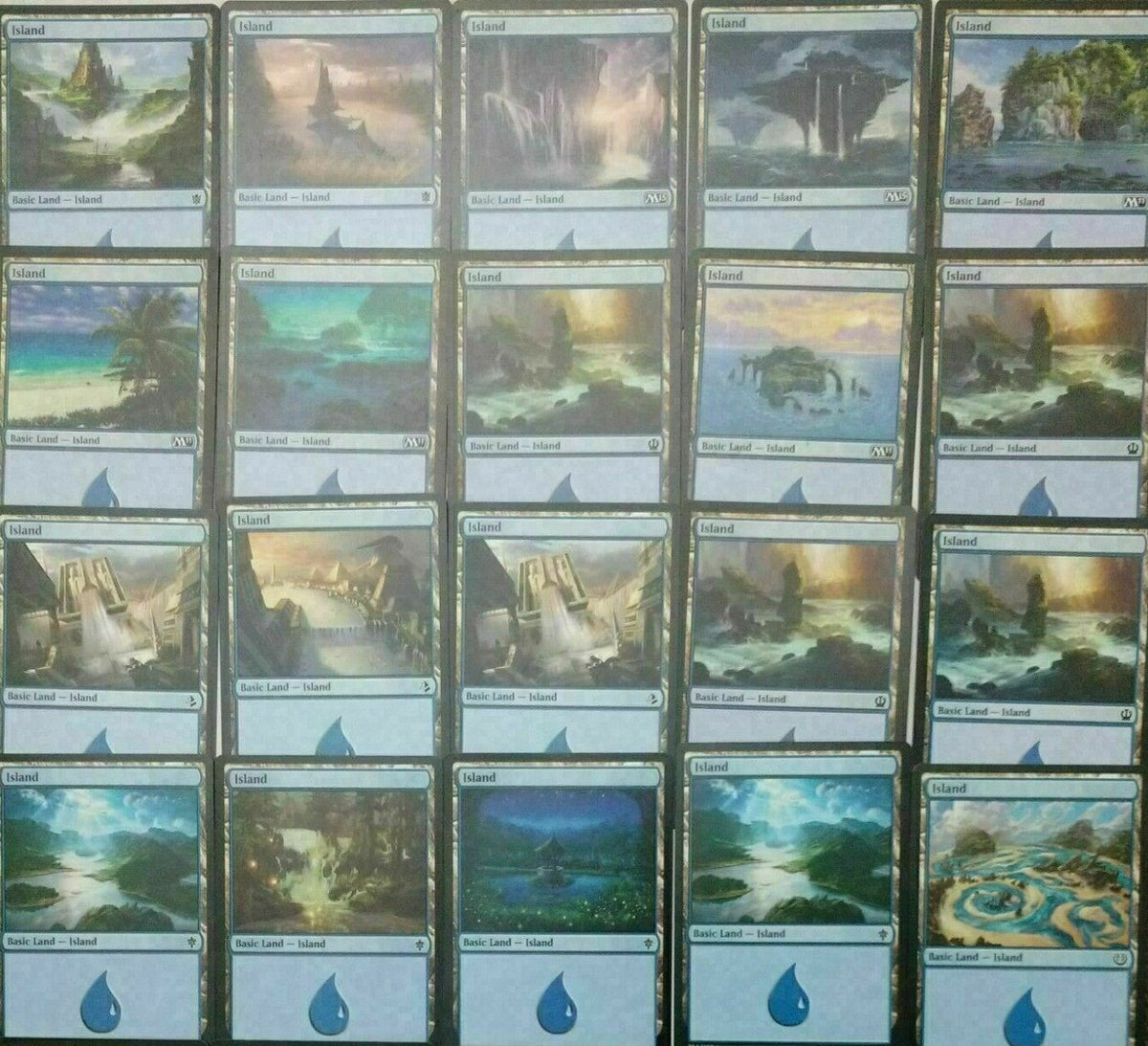 100 x Basic Lands (20 of each Colour) [ EX ] [ Magic the Gathering MTG ]