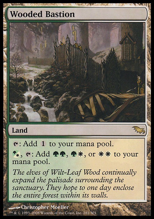 Wooded Bastion ~ Shadowmoor [ EX ] [ Magic MTG ]