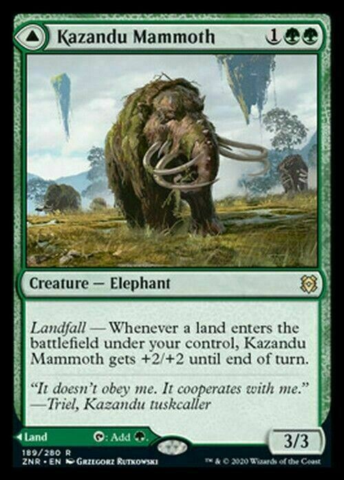 Kazandu Mammoth // Kazandu Valley ~ Zendikar Rising [ NM ] [ Magic MTG ]