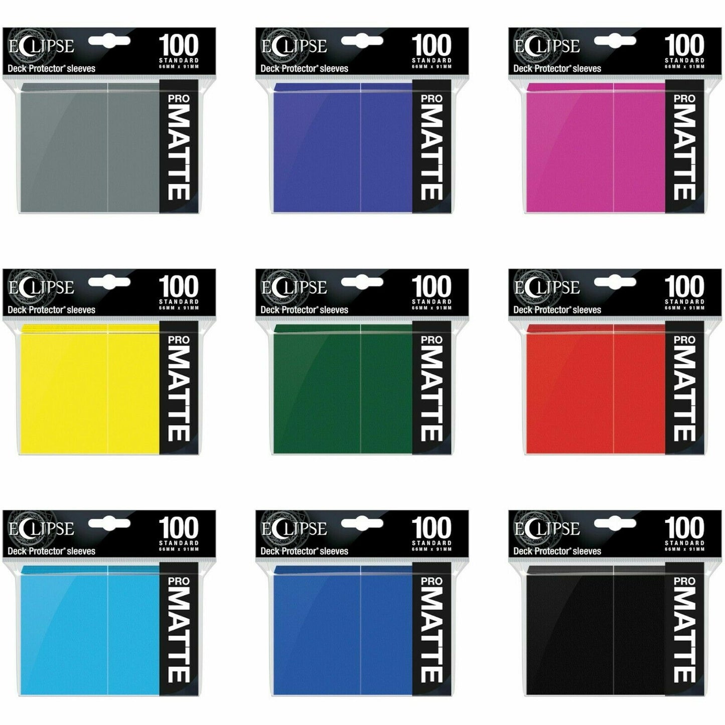 100 x Eclipse MATTE Standard Card Sleeves [ Ultra Pro ] for Magic MTG & Pokemon