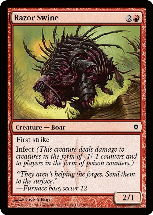 Razor Swine ~ New Phyrexia [ EX ] [ Magic MTG ]