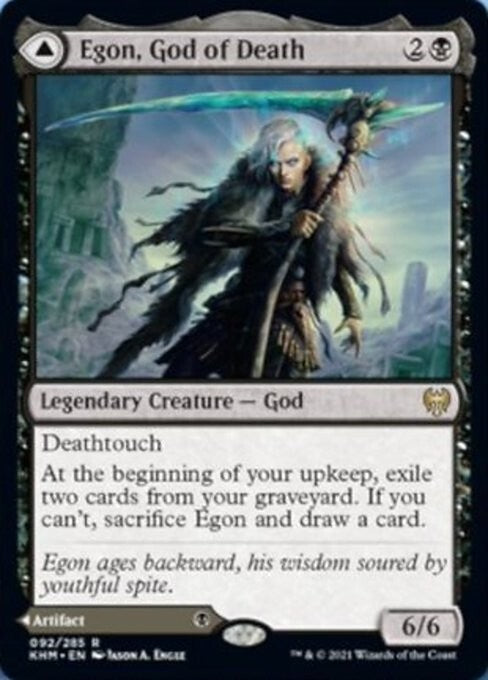 Egon, God of Death / Throne of Death ~ Kaldheim [ NM ] [ Magic MTG ]
