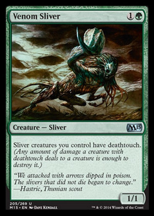 Venom Sliver ~ Magic 2015 [ EX ] [ Magic MTG ]