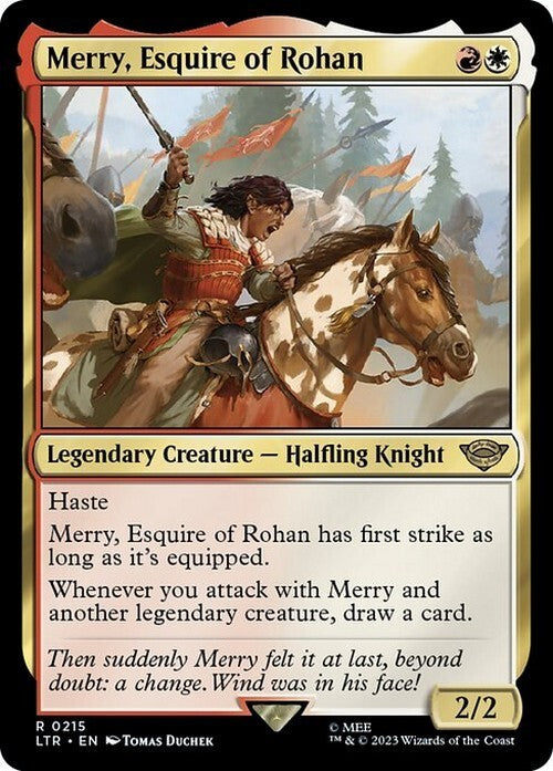 Merry, Esquire of Rohan ~ The Lord of the Rings [ NM ] [ Magic MTG ] - London Magic Traders Ltd