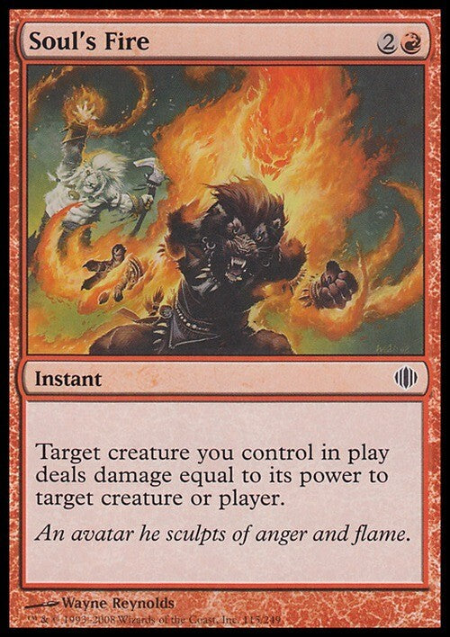 Soul's Fire ~ Shards of Alara [ EX ] [ Magic MTG ]