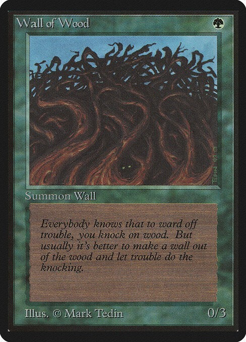 Wall of Wood ~ Limited Edition BETA [ PLAYED ] [ Magic MTG ]
