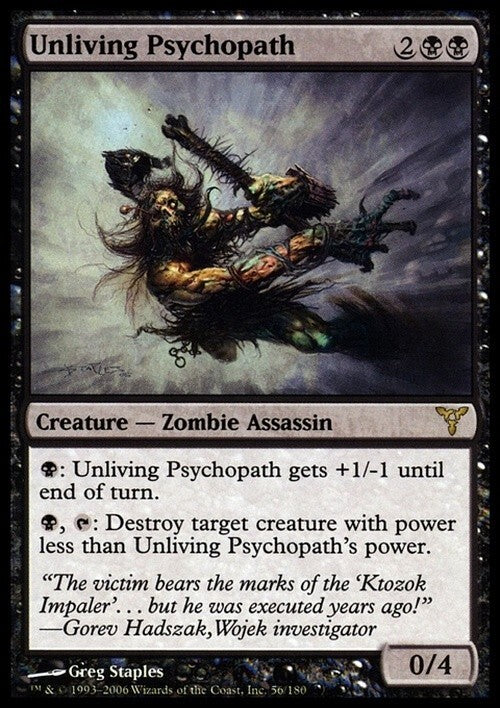 Unliving Psychopath ~ Dissension [ EX ] [ Magic MTG ]