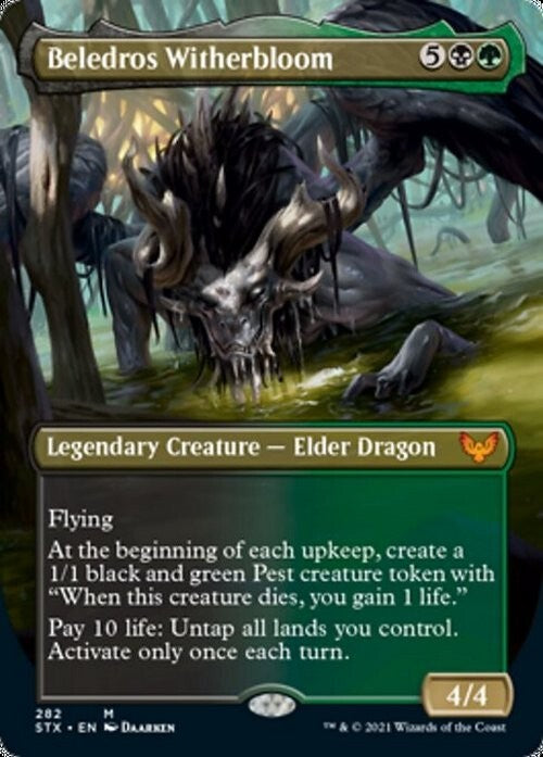 BORDERLESS Beledros Witherbloom ~ Strixhaven [ NM ] [ Magic MTG ]