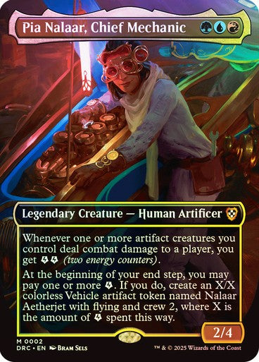FOIL Pia Nalaar, Chief Mechanic ~ Commander: Aetherdrift [ NM ] [ Magic MTG ]