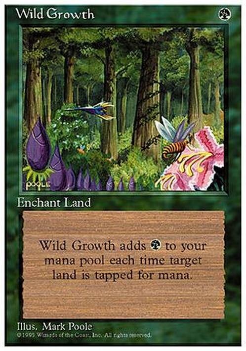 Wild Growth ~ Fourth Edition [ EX ] [ Magic MTG ]