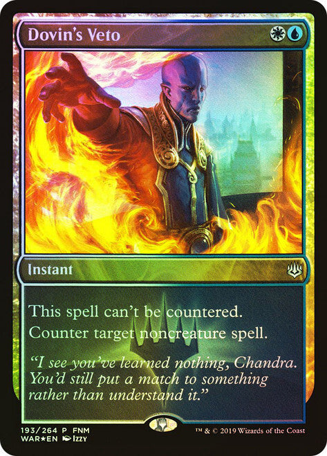 FOIL Dovin's Veto ~ Friday Night Magic Promos [ NM ] [ Magic MTG ]