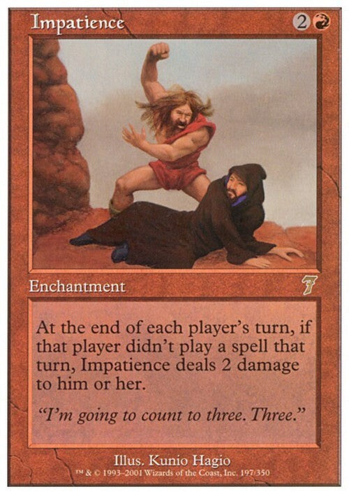 Impatience ~ Seventh Edition [ EX ] [ Magic MTG ]