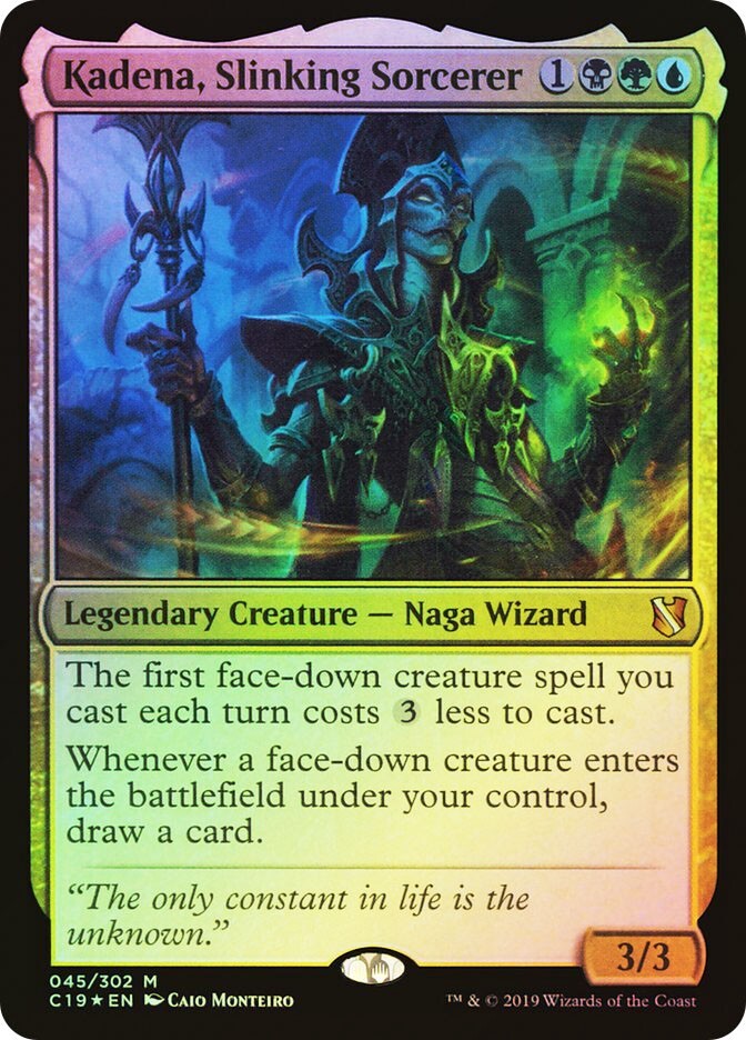 FOIL Kadena, Slinking Sorcerer ~ Commander 2019 [ EX ] [ Magic MTG ]