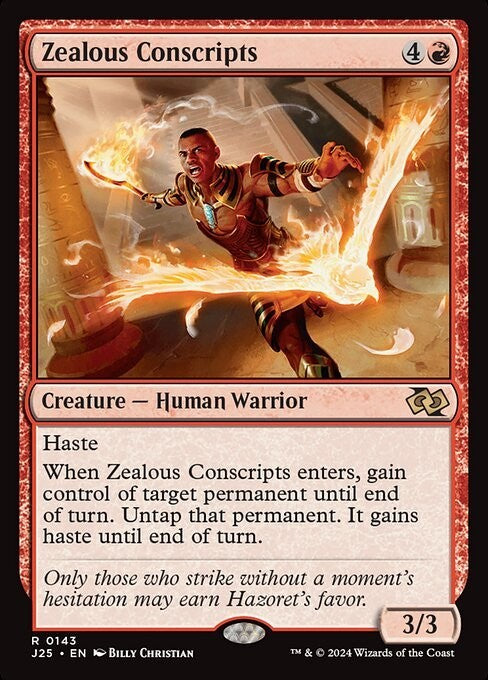 Zealous Conscripts ~ Jumpstart 2025 [ NM ] [ Magic MTG ]