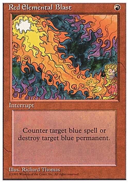 Red Elemental Blast ~ Fourth Edition [ PLAYED ] [ Magic MTG ]