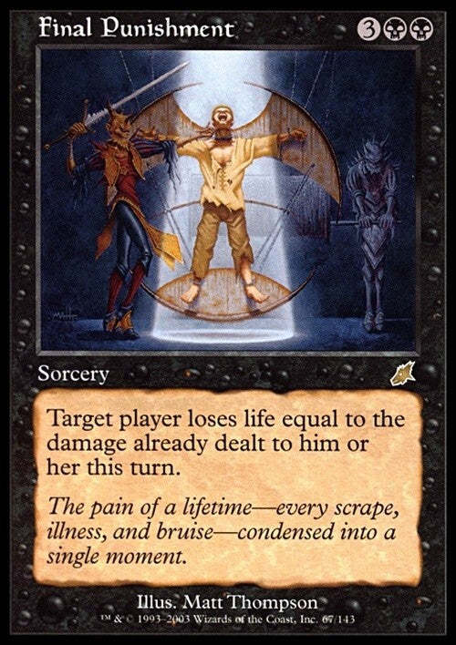 Final Punishment ~ Scourge [ EX ] [ Magic MTG ]