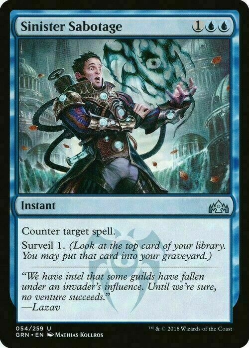 Sinister Sabotage ~ Guilds of Ravnica [ EX+ ] [ Magic MTG ]