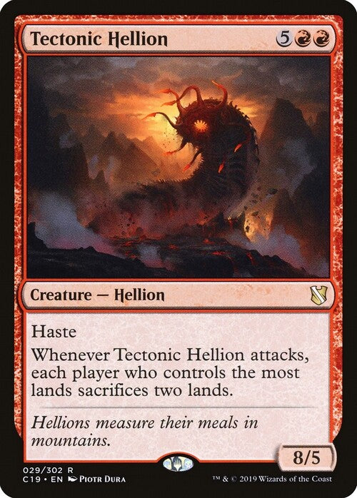 Tectonic Hellion ~ Commander 2019 [ EX ] [ Magic MTG ]