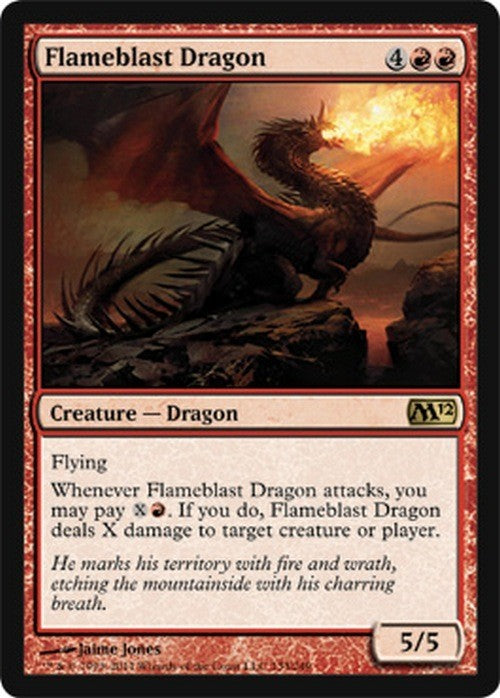 Flameblast Dragon ~ Magic 2012 [ EX ] [ Magic MTG ]