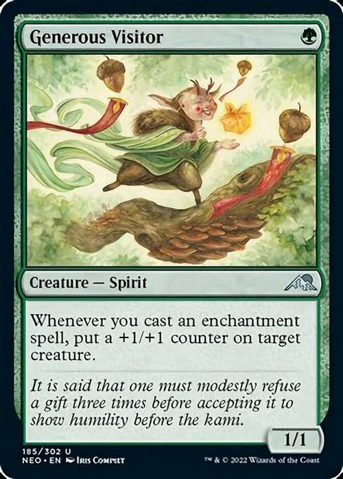 Generous Visitor ~ Kamigawa: Neon Dynasty [ NM ] [ Magic MTG ]