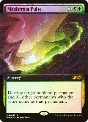 FOIL BORDERLESS Maelstrom Pulse ~ Double Masters [ NM ] [ Magic MTG ]