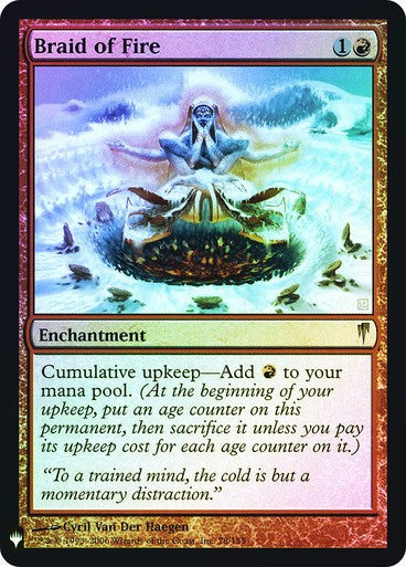 FOIL Braid of Fire ~ Mystery Booster [ NM ] [ Magic MTG ]