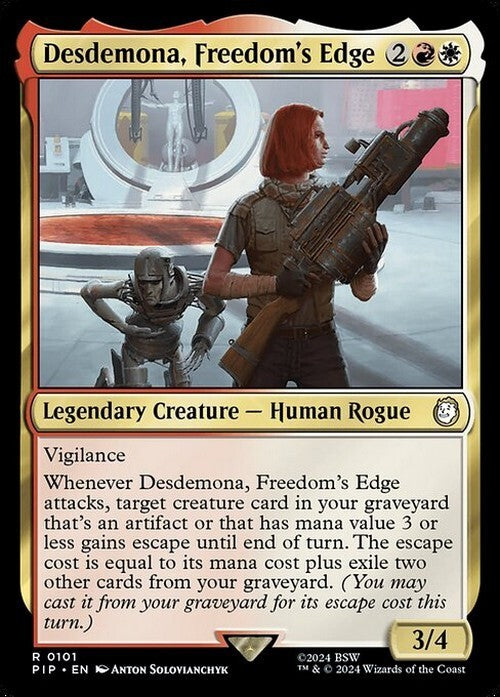 Desdemona, Freedom's Edge ~ Commander: Fallout [ NM ] [ Magic MTG ]
