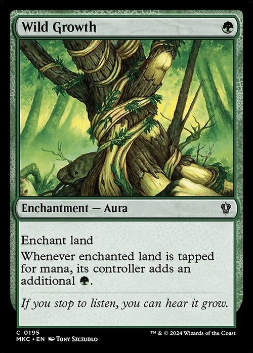 Wild Growth ~ Commander: Murders at Karlov Manor [ NM ] [ Magic MTG ]