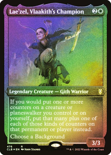 FOIL ETCHED Lae'zel, Vlaakith's Champion ~ Commander Legends 2 [ NM ] [ MTG ]