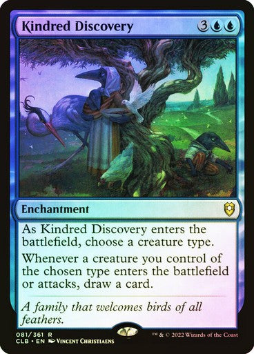 FOIL Kindred Discovery ~ Commander Legends 2 [ NM ] [ Magic MTG ]