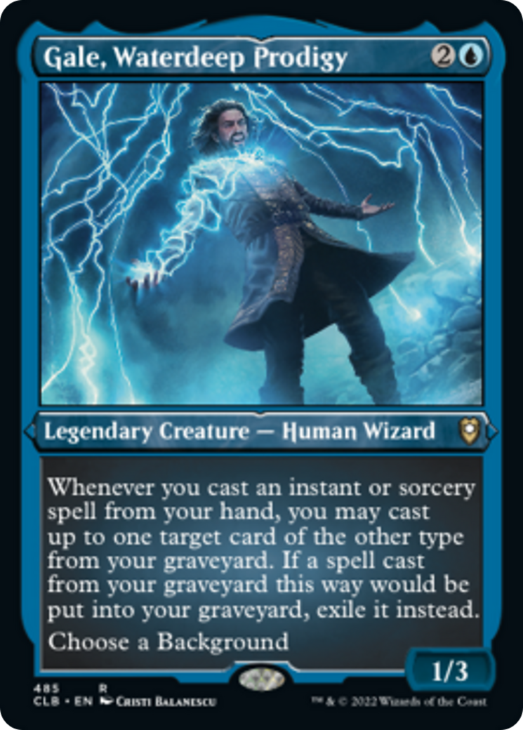 FOIL ETCHED Gale, Waterdeep Prodigy ~ Commander Legends 2 [ NM ] [ Magic MTG ]