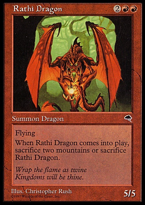Rathi Dragon ~ Tempest [ EX ] [ Magic MTG ]