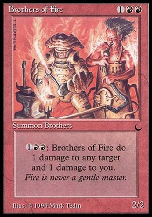 Brothers of Fire ~ The Dark [ EX ] [ Magic MTG ]