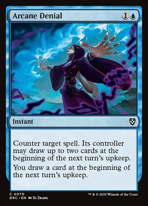 Arcane Denial ~ Commander: Aetherdrift [ NM ] [ Magic MTG ]