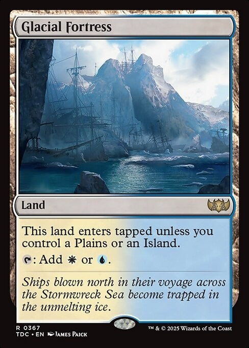 Glacial Fortress ~ Commander: Tarkir: Dragonstorm [ NM ] [ Magic MTG ]