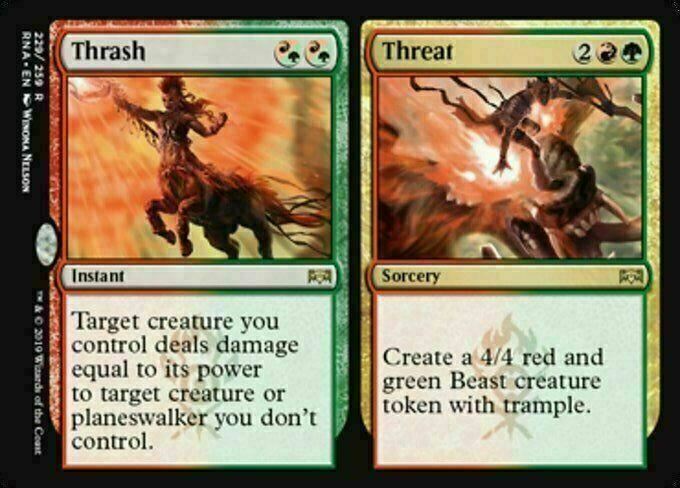 Thrash // Threat ~ Ravnica Allegiance [ NM ] [ Magic MTG ]