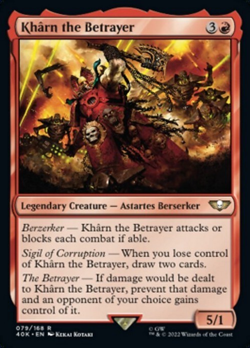 Kharn the Betrayer ~ Commander: Warhammer 40,000 [ NM ] [ Magic MTG ]