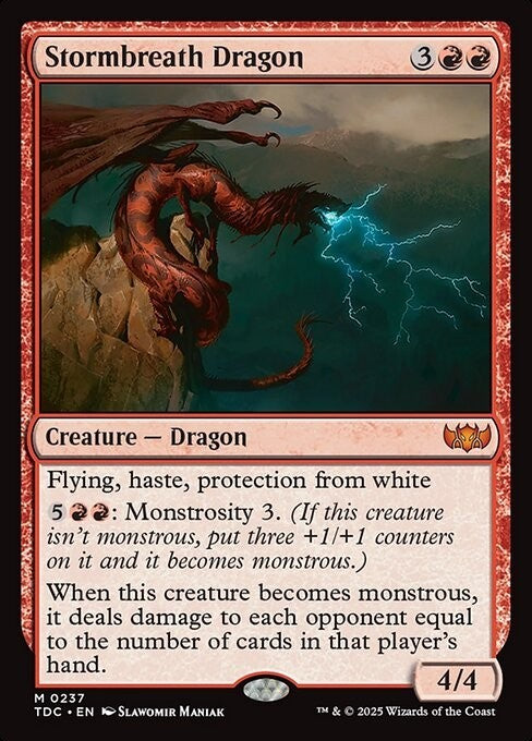 Stormbreath Dragon ~ Commander: Tarkir: Dragonstorm [ NM ] [ Magic MTG ]