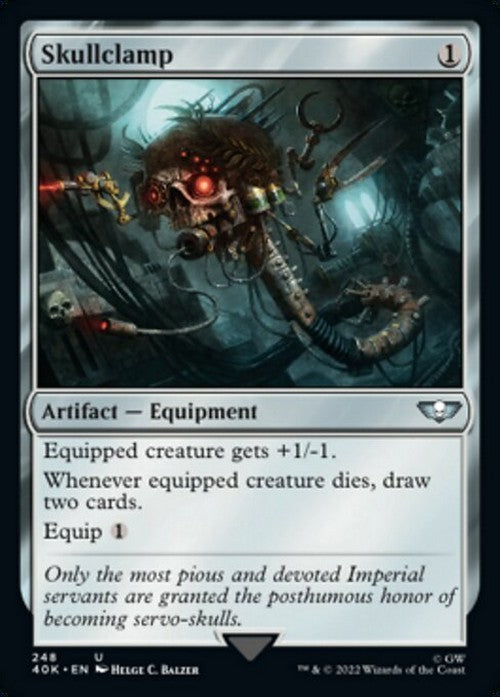 Skullclamp ~ Commander: Warhammer 40,000 [ NM ] [ Magic MTG ]