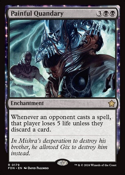 Painful Quandary ~ Foundations [ NM ] [ Magic MTG ]