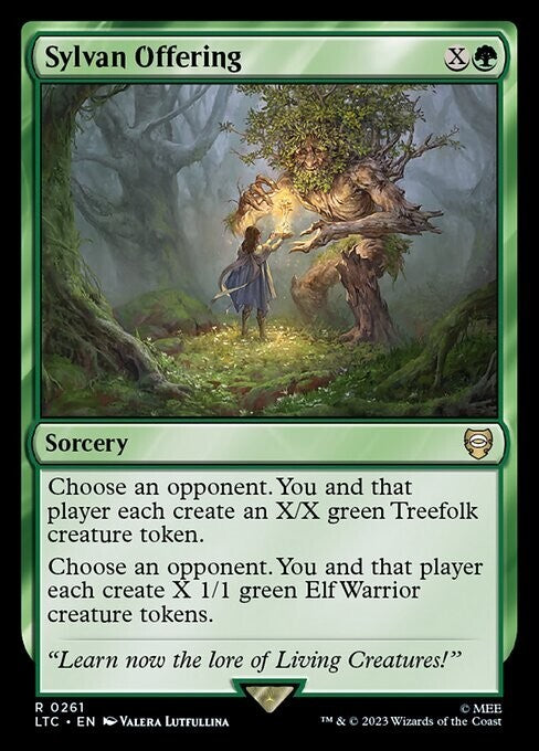 Sylvan Offering ~ Commander: Lord of the Rings [ NM ] [ Magic MTG ]