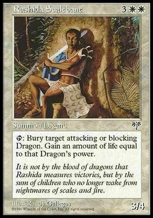 Rashida Scalebane ~ Mirage [ PLAYED ] [ Magic MTG ]