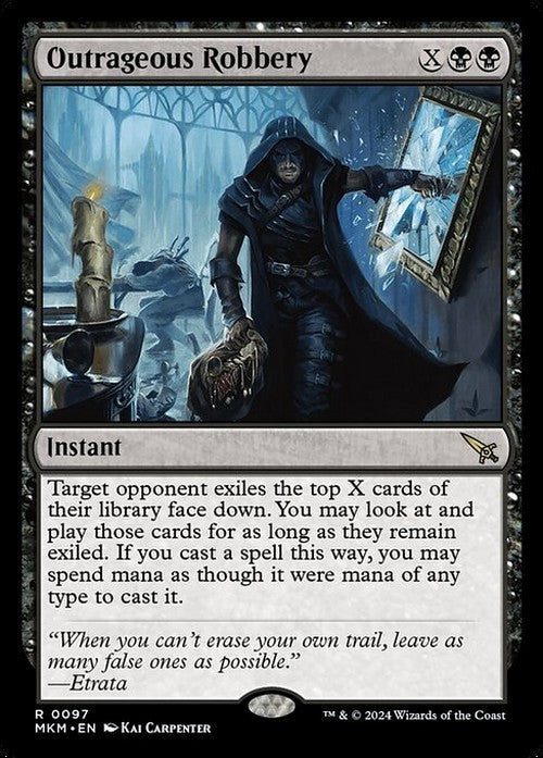 Outrageous Robbery ~ Murders at Karlov Manor [ NM ] [ Magic MTG ]