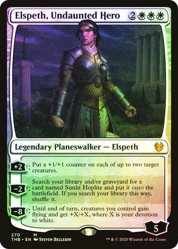 FOIL Elspeth, Undaunted Hero ~ Theros Beyond Death [ NM ] [ Magic MTG ]