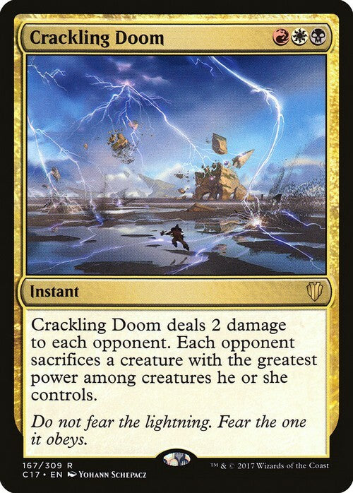 Crackling Doom ~ Commander 2017 [ EX ] [ Magic MTG ]