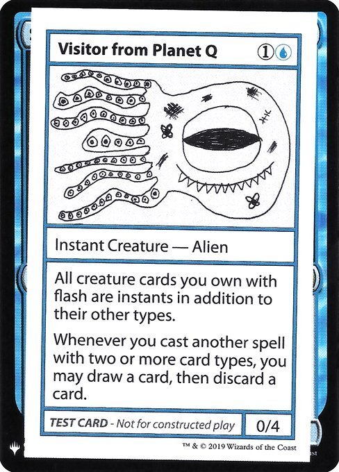 Visitor from Planet Q ~ Mystery Booster Playtest Cards 2019 [ NM ] [ Magic MTG ]