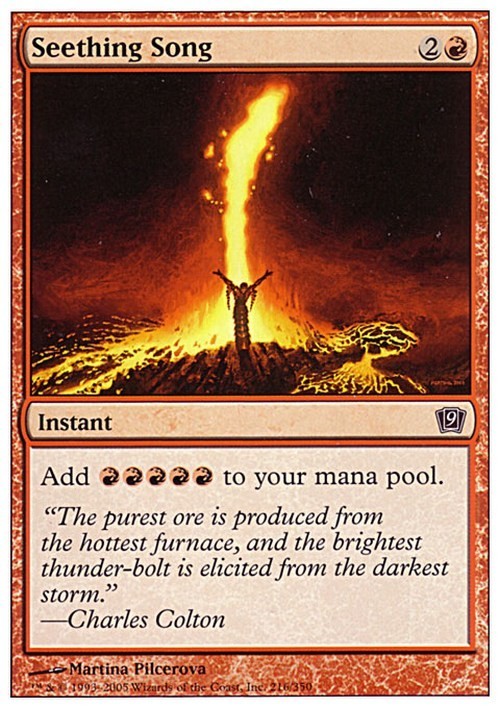 Seething Song ~ Ninth Edition [ EX ] [ Magic MTG ]