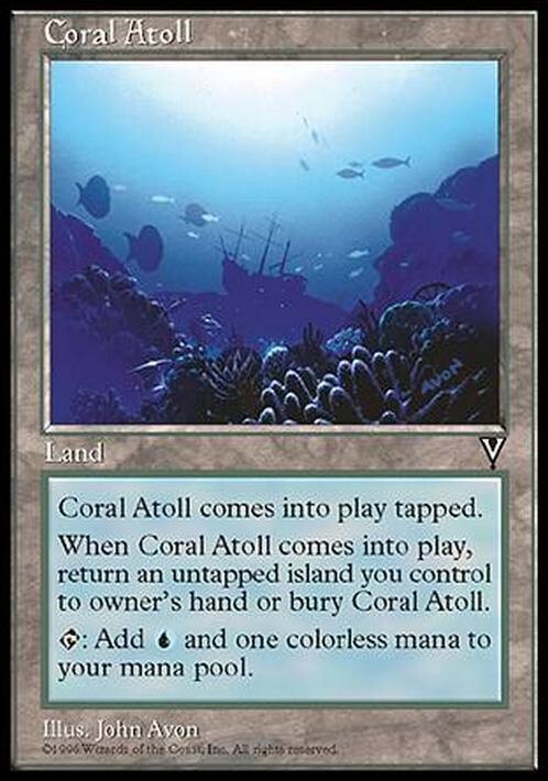 Coral Atoll ~ Visions [ EX ] [ Magic MTG ]